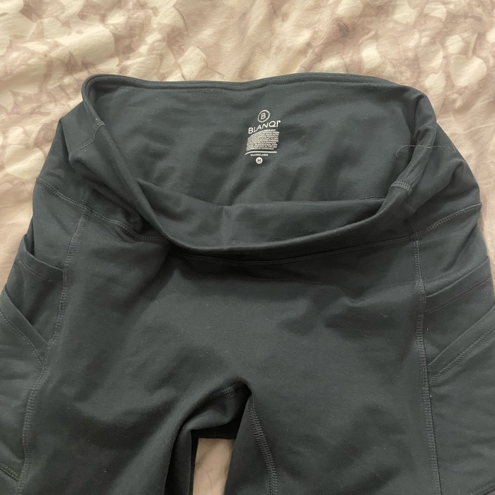 Blanqi hipster compression leggings. Size M. Color indigo ink. Worn once.